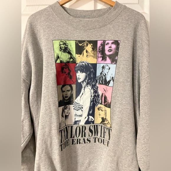 Taylor Swift The Eras Tour Grey Crewneck - Picture 2 of 4